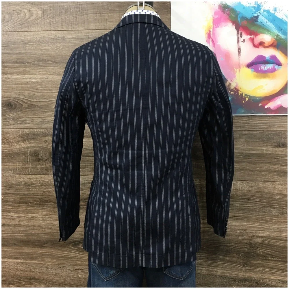 BONOBOS Mens Linen Cotton Blazer Sport Coat Casual Jacket Size 40R Slim Suit